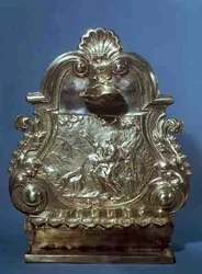 Hanukah Lamp, made by John Ruslen, 1709